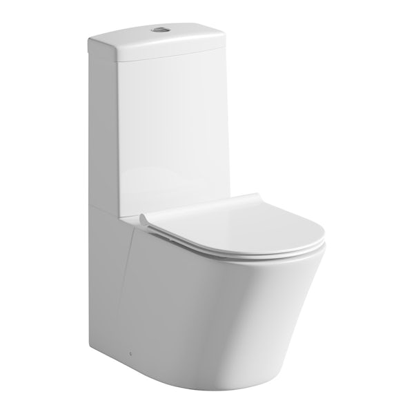Mode Tate close coupled toilet inc slimline soft close toilet seat