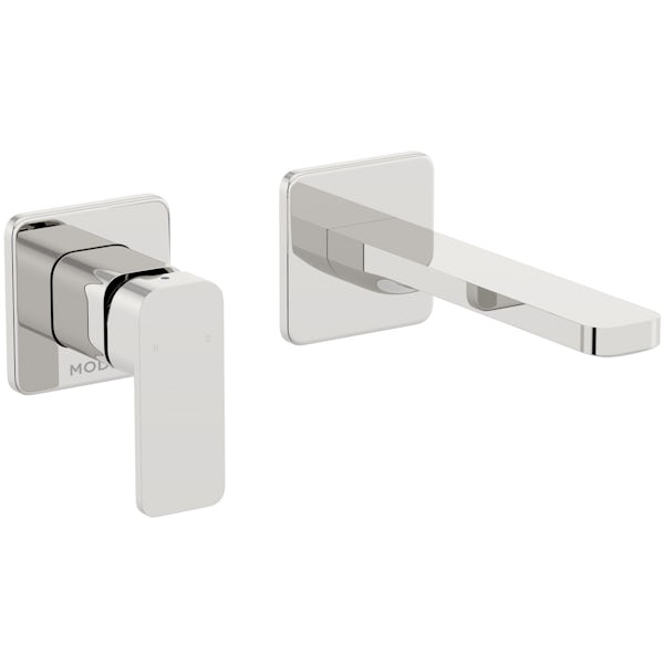 Mode Spencer square wall mounted bath mixer tap
