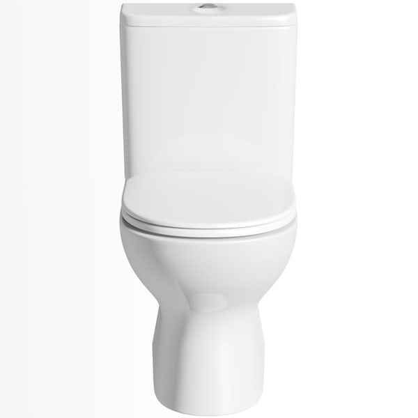 Mode Heath close coupled toilet with soft close toilet seat