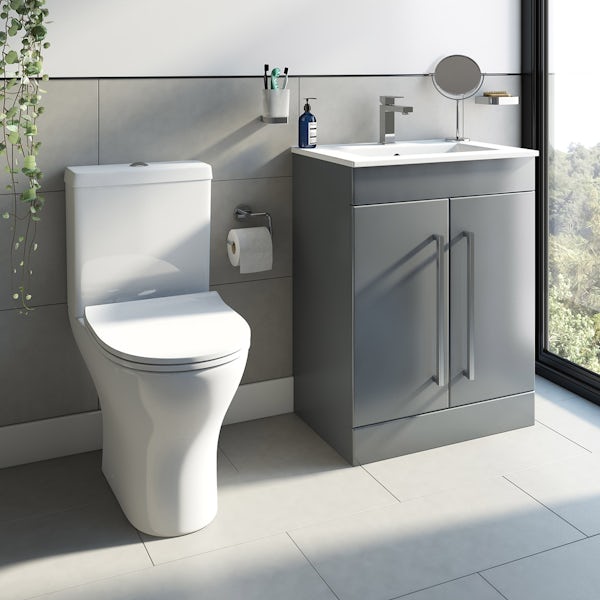 Orchard Derwent Round Compact Close, Vanity Units For Small Toilets