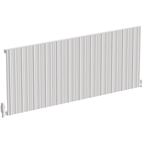 The Heating Co. Quebec matt white aluminium radiator