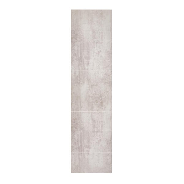 Showerwall concrete 60 x 30 tile effect shower wall panel 2400 x 600 pack of 2