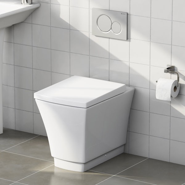 Mode Austin back to wall toilet with soft close seat and concealed cistern