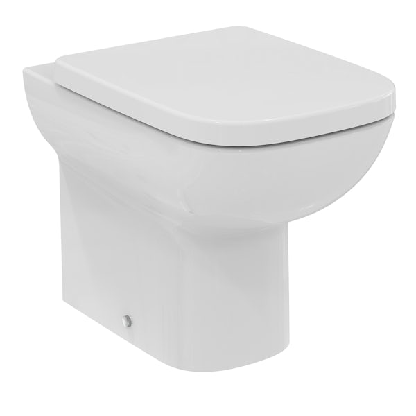 Ideal Standard i.life A rimless back to wall toilet and slow close seat