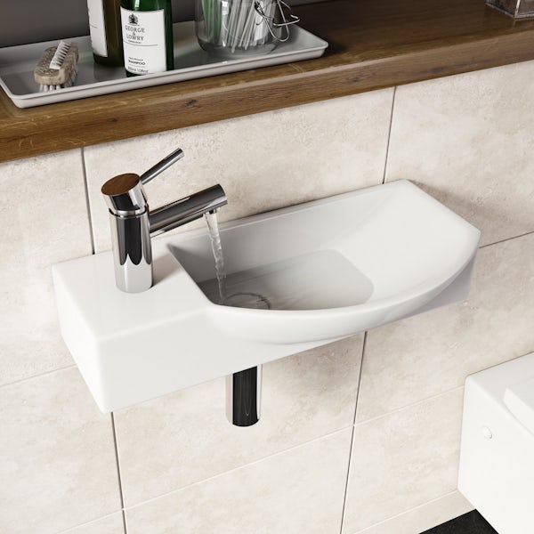 Lugano wall hung basin 505mm offer pack
