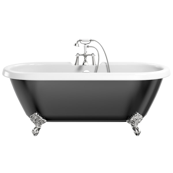 The Bath Co. Dulwich traditional freestanding bath & tap pack with Dulwich bath shower mixer