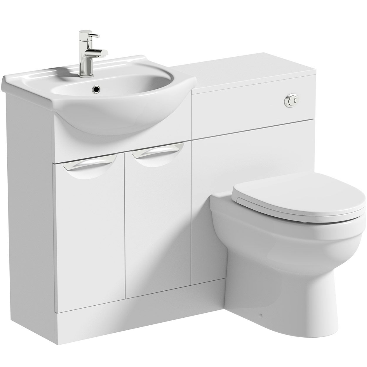 Orchard Elsdon white 1060mm combination with Eden back to wall toilet ...