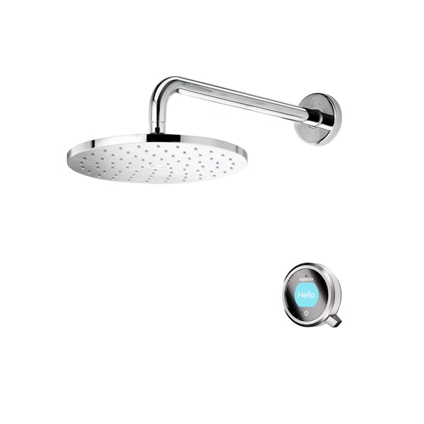 Aqualisa Q concealed digital shower standard with fixed shower head
