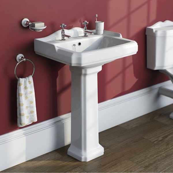 Winchester Bathroom Set with straight 1700 x 700 Bath Suite