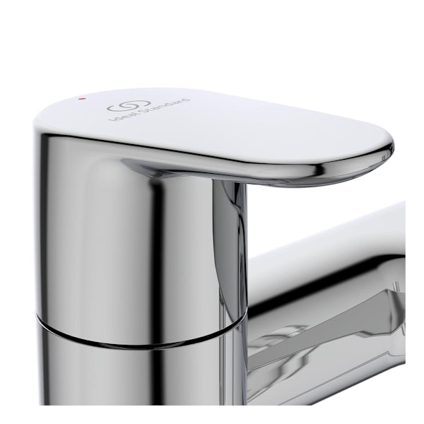 Ideal Standard Cerafine O dual control bath shower mixer tap with shower set
