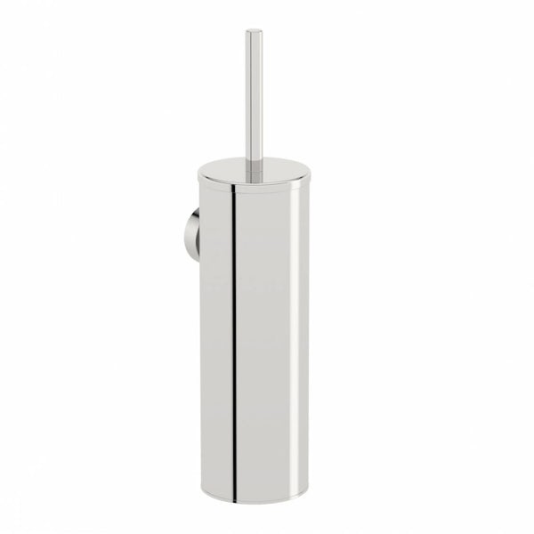 Accents Options Wall Mounted Stainless Steel Toilet Brush Holder Victoriaplum Com - Wall Mounted Toilet Brush Holder Height