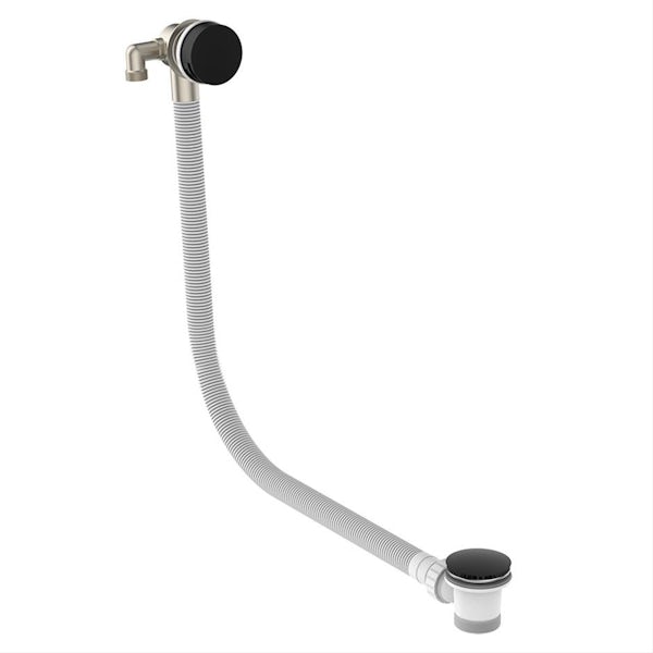 Ideal Standard Idealfill silk black bath mixer tap with waste and overflow