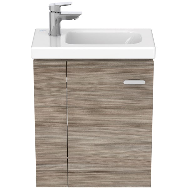 Ideal Standard Concept Space elm left handed wall hung vanity unit and basin 450mm