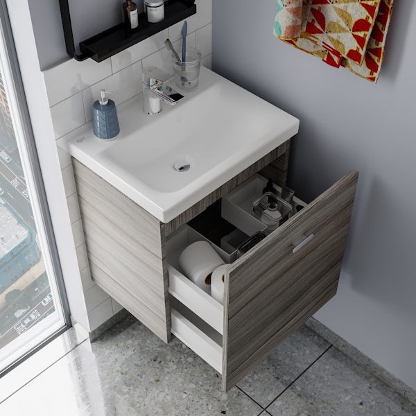 Ideal Standard Concept Space elm wall hung vanity unit with back to ...