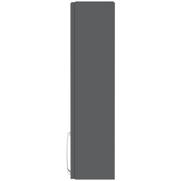Mode Nouvel gloss grey wall cabinet 300mm
