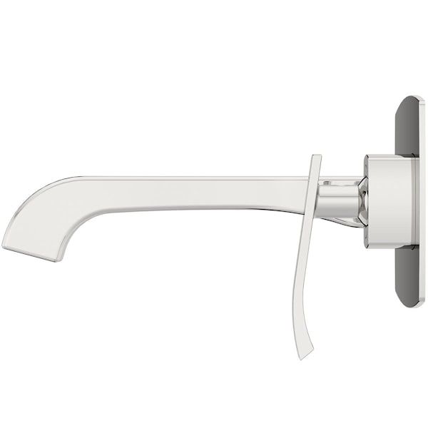 The Bath Co. Longleat chrome wall mounted basin mixer tap