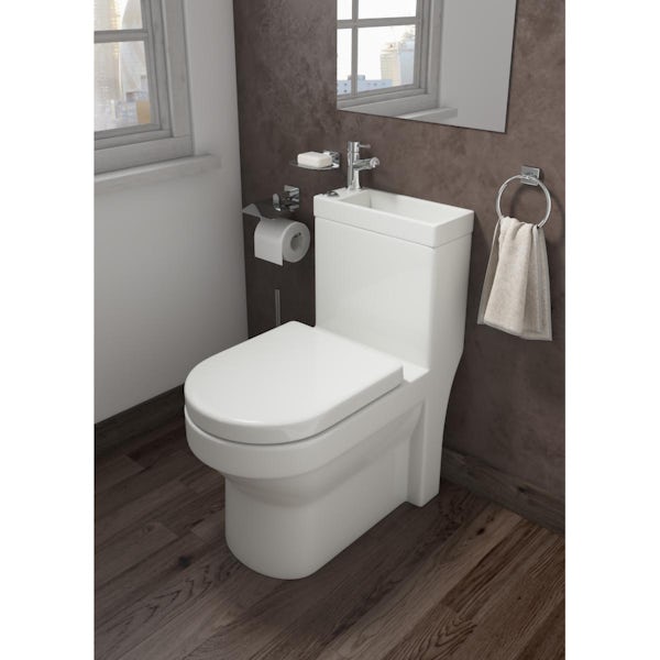 Orchard Eden compact cloakroom all in one toilet and basin with tap and waste
