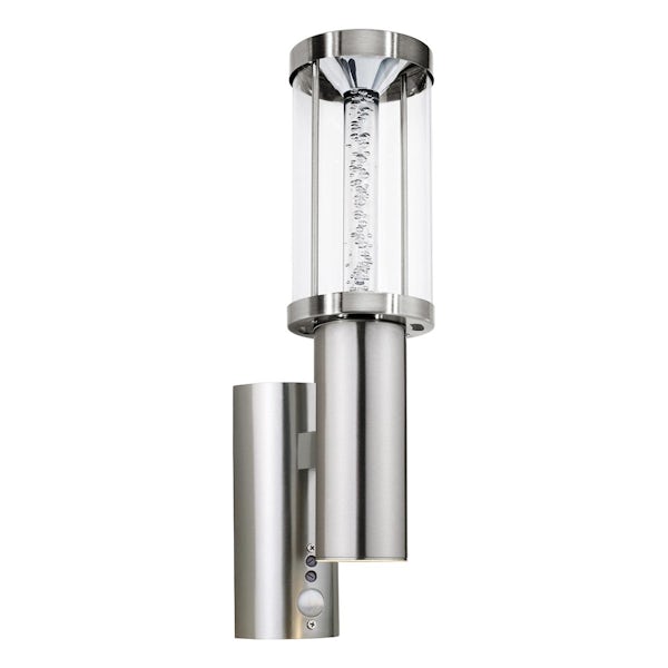 Eglo Stick outdoor wall light IP44 in silver