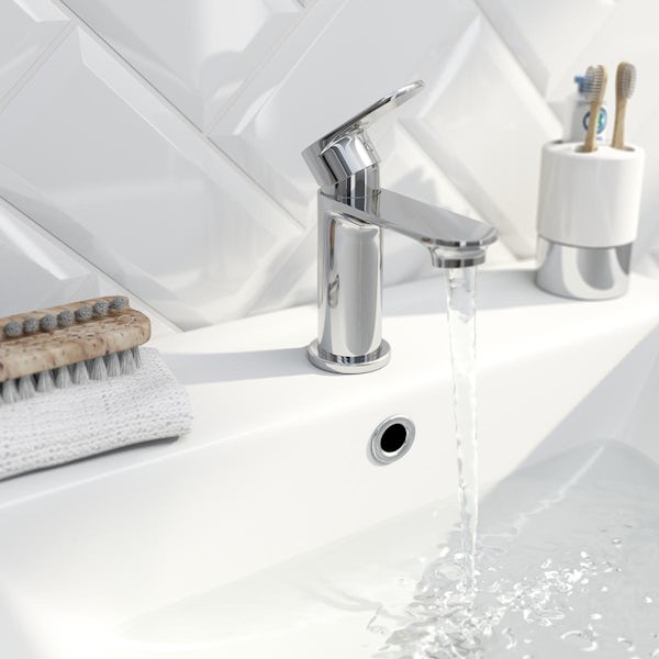 Mode Thorsen cloakroom basin mixer tap with waste