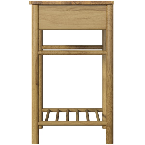 South Bank natural washstand with top